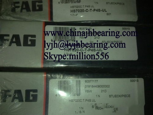 JHB подшипник HS7020-C-T-P4S-UL главный шпиндель подшипника 100x150x24,P4 класс с уплотнением, запас поставщик