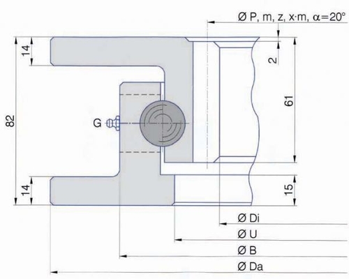 Я.800.22.00- Кольцо, я.800.22.00- поставщик подшипников,805x636x82 мм,OEM поставщик