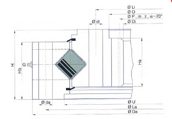 Я.1165.25.12.D.3-RV подшипник является TG серии I.25-30-40-50.D-R продукт,1750x1418.4x120 мм поставщик