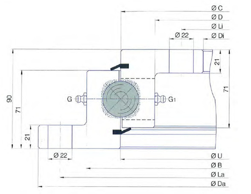 JinHang Precision подшипник питания SD.1600.32.00- Кольцо С, СД.1600.32.00.C подшипник поставщик