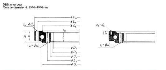 1192DBS101y подшипник, подшипник slewing 1192DBS101y, 1464x1192x135 mm поставщик